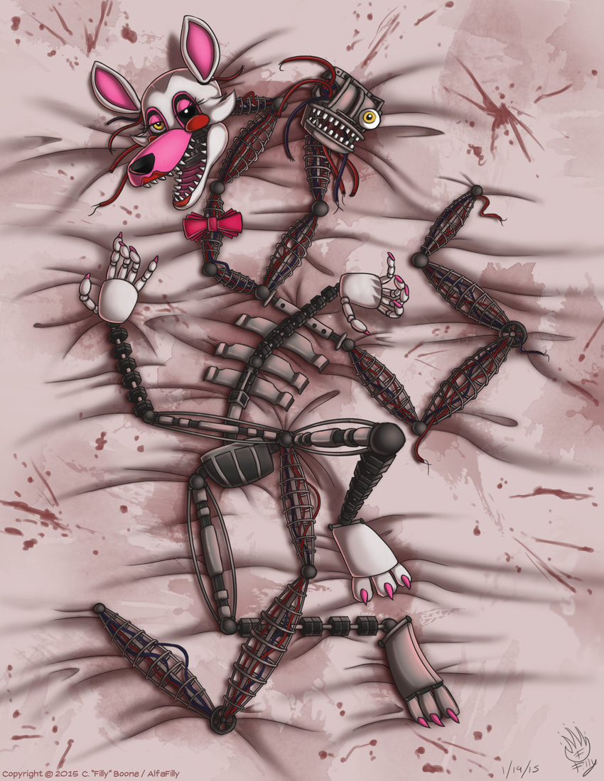 animatronic canine female five_nights_at_freddy's five_nights_at_freddy's_2 fox machine mammal mangle_(fnaf) mechanical nuclearloop robot teeth