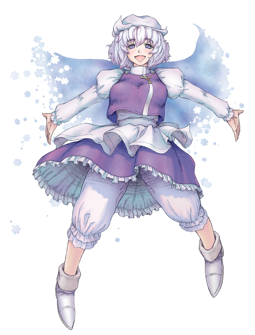 absurdres cape dudufedu full_body hat highres letty_whiterock purple_hair short_hair solo touhou transparent_background