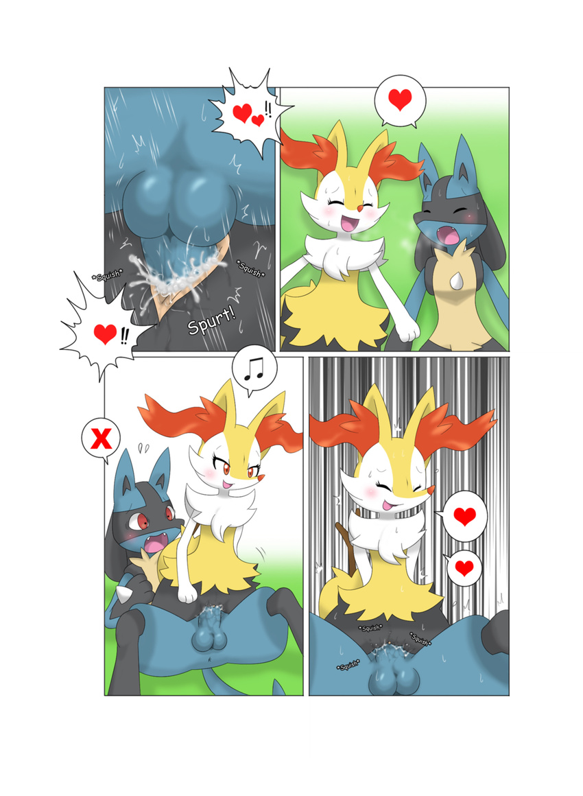 ! &lt;3 :d :o anthro anus balls blush braixen breath butt canine close-up comic cum cum_in_pussy cum_inside cum_on_balls cum_on_penis cum_on_pussy english_text erection eyes_closed female fennec fox fur jackal long_ears looking_down lucario lying male male/female mammal nintendo nude on_back on_floor on_top open_mouth penis pok&eacute;mon pussy reverse_cowgirl_position sex sharp_teeth smile spikes sweat teeth text tongue tongue_out video_games winick-lim
