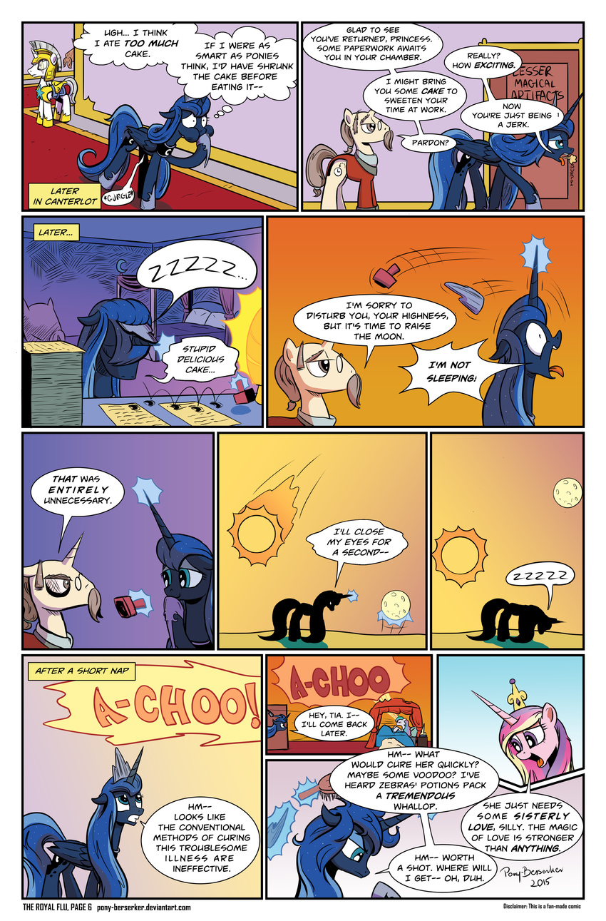 comic dialogue english_text equine female feral friendship_is_magic horn male mammal my_little_pony pony-berserker princess_cadance_(mlp) princess_celestia_(mlp) princess_luna_(mlp) text unicorn winged_unicorn wings