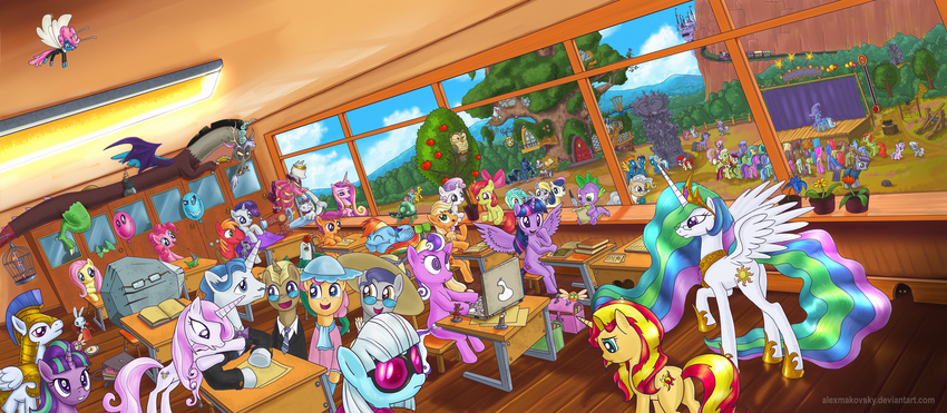 2015 absurd_res alexmakovsky alligator angel apple apple_bloom_(mlp) apple_tree applejack_(mlp) armor avian balloon big_macintosh_(mlp) bird blue_hair bonbon_(mlp) book bow clothing cub cutie_mark cutie_mark_crusaders_(mlp) derpy_hooves_(mlp) desk diamond_tiara_(mlp) discord_(mlp) draconequus dragon earth_pony equestria_girls equine eyewear fancypants_(mlp) female feral fleur_de_lis_(mlp) flower fluttershy_(mlp) friendship_is_magic fruit glasses granny_smith_(mlp) group gummy_(mlp) hair hat helmet hi_res horn horse lagomorph long_hair lyra_heartstrings_(mlp) male mammal mayor_mare_(mlp) multicolored_hair my_little_pony owl owlowiscious_(mlp) pegasus philomena_(mlp) phoenix pink_hair pinkie_pie_(mlp) plant pony princess_cadance_(mlp) princess_celestia_(mlp) princess_luna_(mlp) rabbit rainbow_dash_(mlp) rainbow_hair rarity_(mlp) reptile rock rose_(mlp) royal_guard_(mlp) scalie scootaloo_(mlp) screwball_(mlp) sibling silver_spoon_(mlp) sisters sitting soarin_(mlp) spike_(mlp) spitfire_(mlp) standing starlight_glimmer_(mlp) sunset_shimmer_(eg) sweetie_belle_(mlp) tom_(mlp) tree trixie_(mlp) twilight_sparkle_(mlp) twist_(mlp) two_tone_hair unicorn winged_unicorn wings wizard_hat wonderbolts_(mlp) young