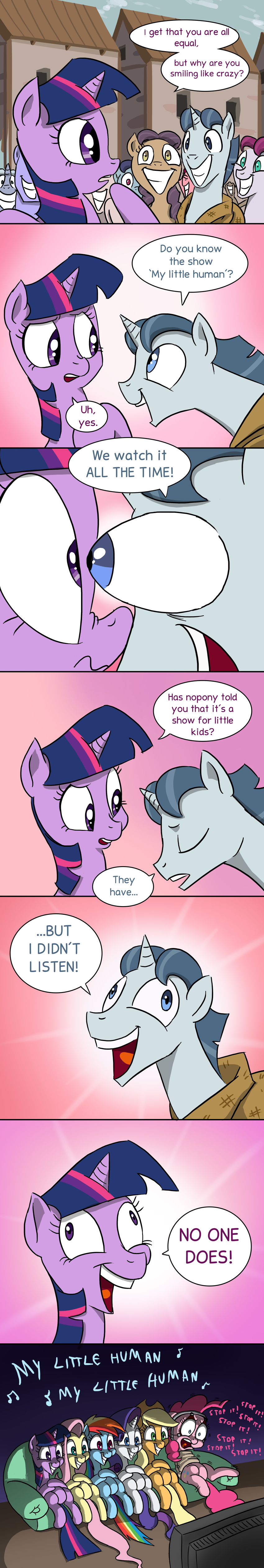 2015 applejack_(mlp) comic doublewbrothers earth_pony equine female feral fluttershy_(mlp) friendship_is_magic horn horse humor male mammal my_little_pony party_favor_(mlp) pegasus pinkie_pie_(mlp) pony rainbow_dash_(mlp) rarity_(mlp) twilight_sparkle_(mlp) unicorn winged_unicorn wings