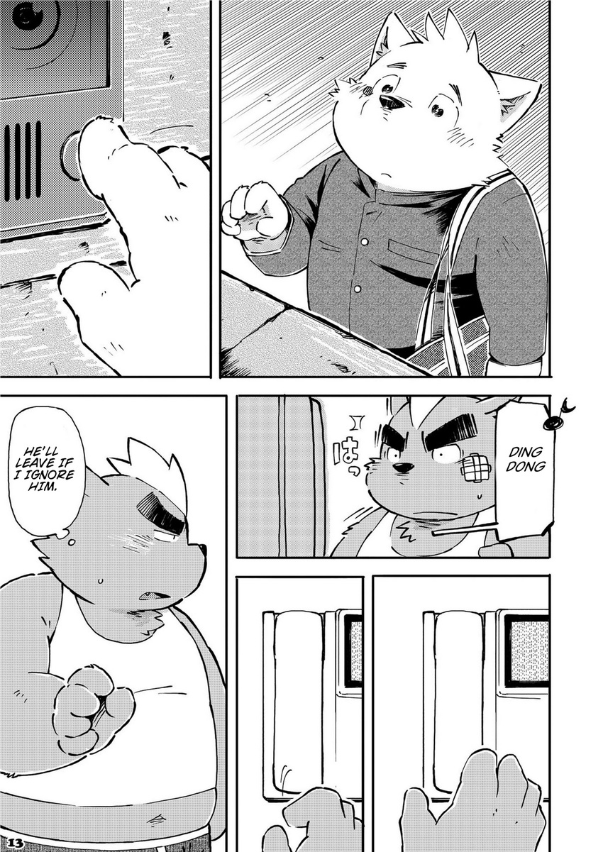 bear boxer-briefs buchi buzzer chubby clothing comic english_text inside kemono kinoshita-jiroh mammal text translated truancy undershirt uniform yamano_taishou