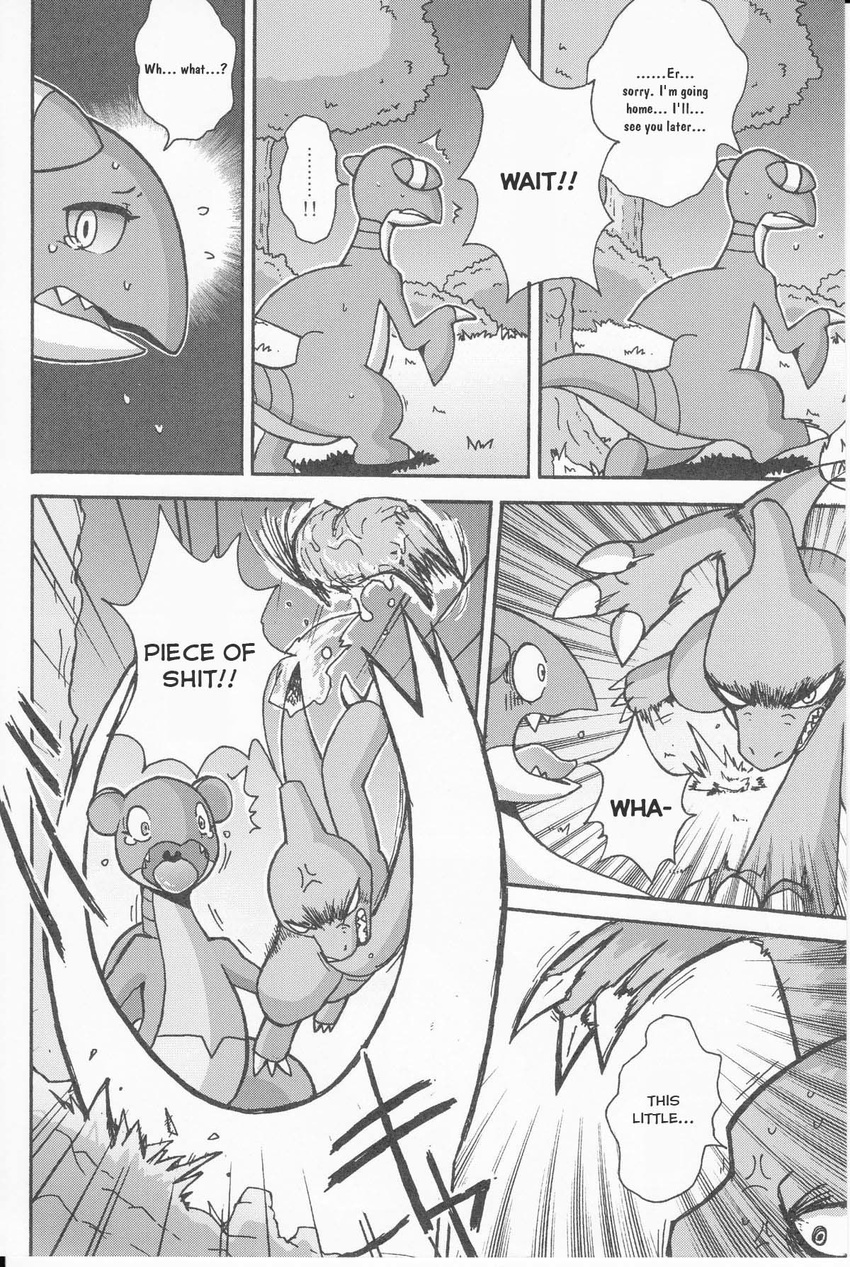 angry charmeleon comic female feral mikazuki_karasu nintendo pok&eacute;mon video_games