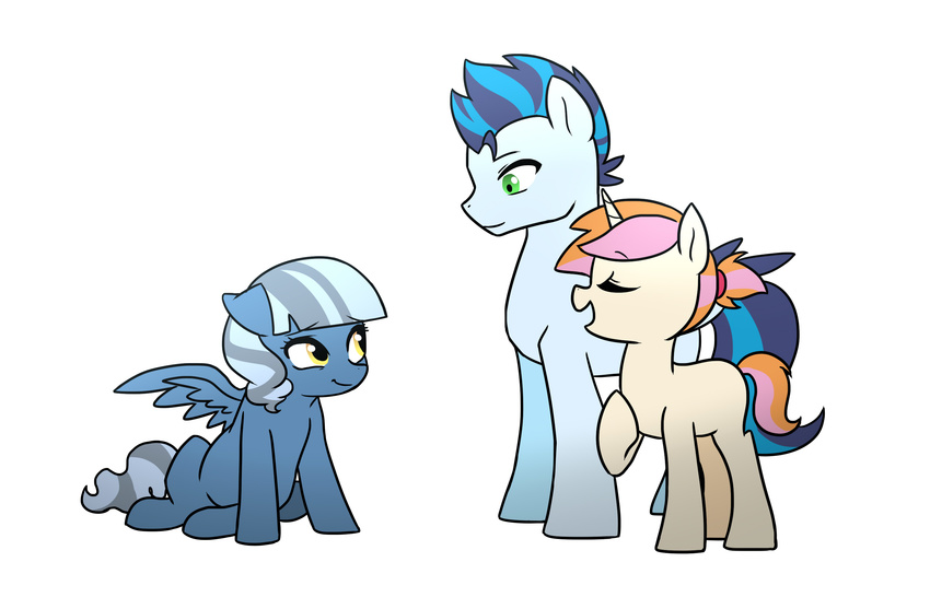 cub cyan_fur equine fan_character female friendship_is_magic fur green_eyes group hair hi_res horn horse kilala97 male mammal my_little_pony pegasus plain_background pony two_tone_hair unicorn wings young