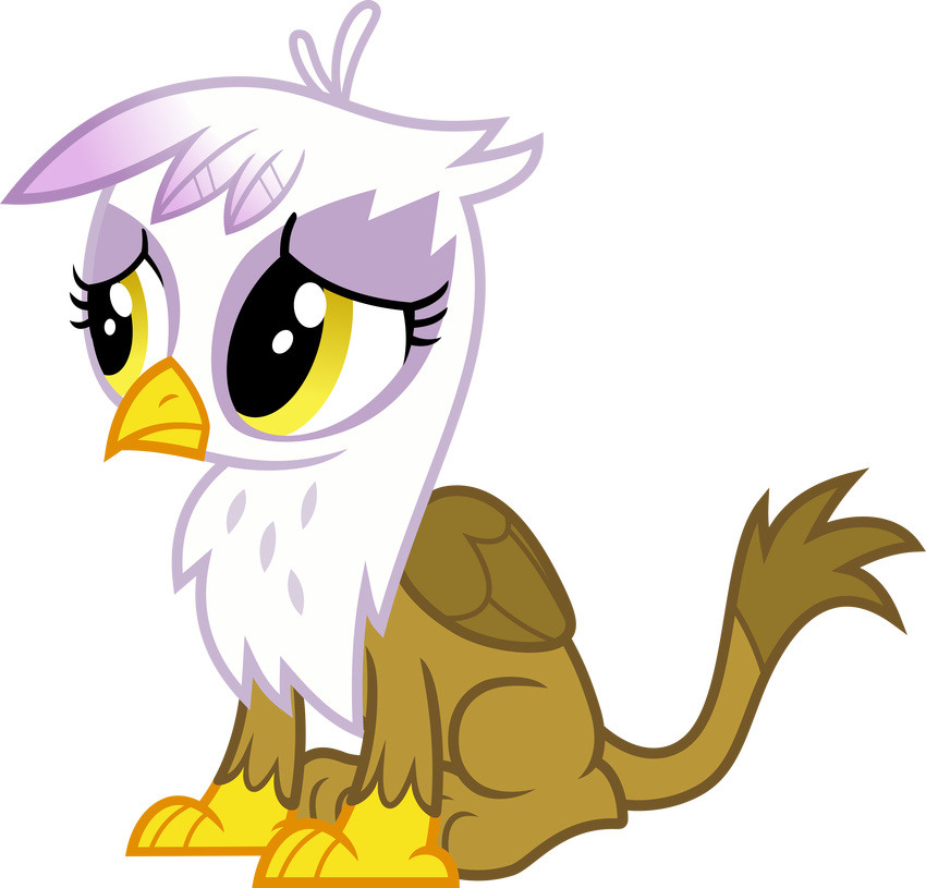 2015 absurd_res alpha_channel avian cute female feral friendship_is_magic gilda_(mlp) gryphon hi_res magister39 my_little_pony solo young