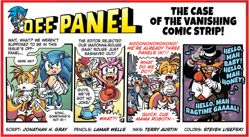 amy_rose archie_comics mama_robotnik miles_prower official_art sally_acorn sonic_(series) sonic_the_hedgehog