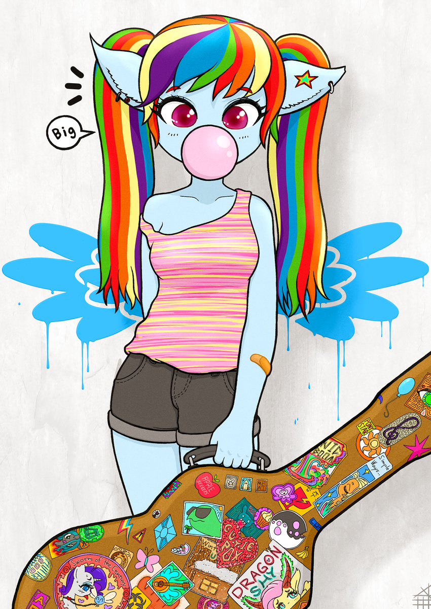 anthro anthrofied equine female friendship_is_magic horse mammal mesperal my_little_pony pony rainbow_dash_(mlp) solo