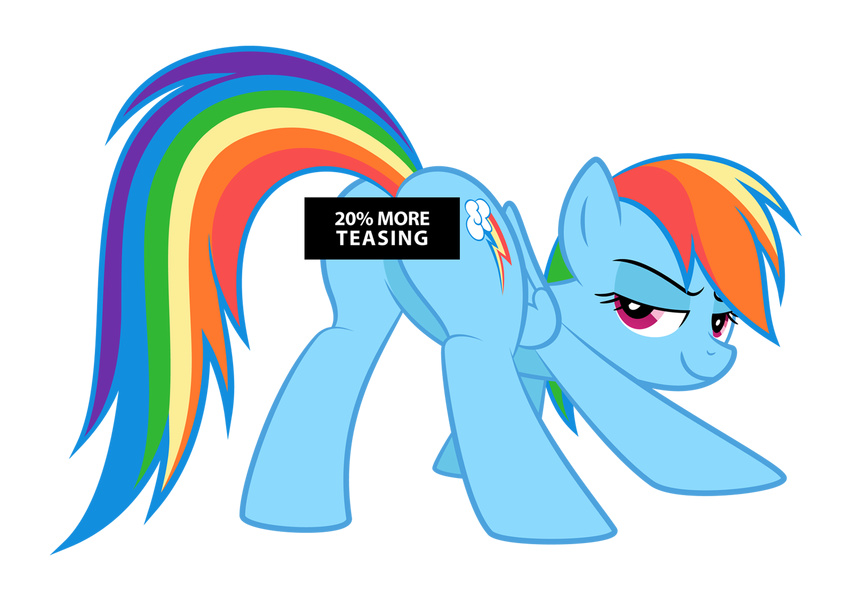 2015 alpha_channel ass_up bent_over butt censored culu-bluebeaver english_text equine female feral friendship_is_magic humor looking_at_viewer looking_back mammal my_little_pony pegasus presenting presenting_hindquarters rainbow_dash_(mlp) smile solo text wings