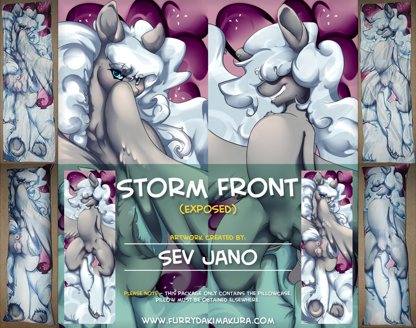 2015 equine female feral friendship_is_magic fur hair hoovs horse invalid_tag mammal my_little_pony nude pegasus pony pussy sev_jano silver_hair solo stormfront wings