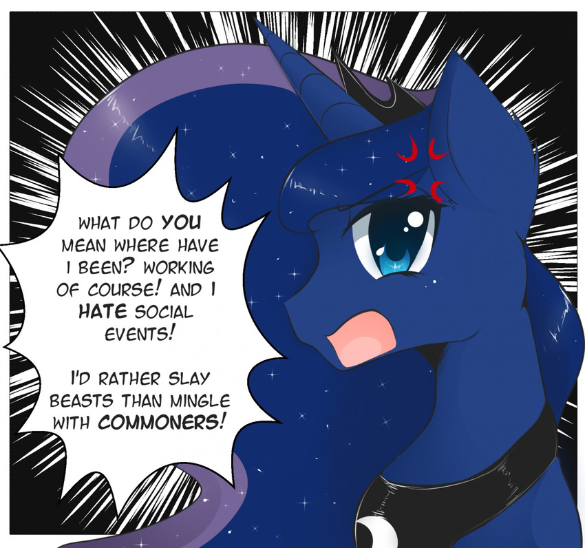 2015 angry blue_hair crown english_text equine female feral friendship_is_magic hair horn mammal my_little_pony open_mouth pastelmistress princess_luna_(mlp) solo text