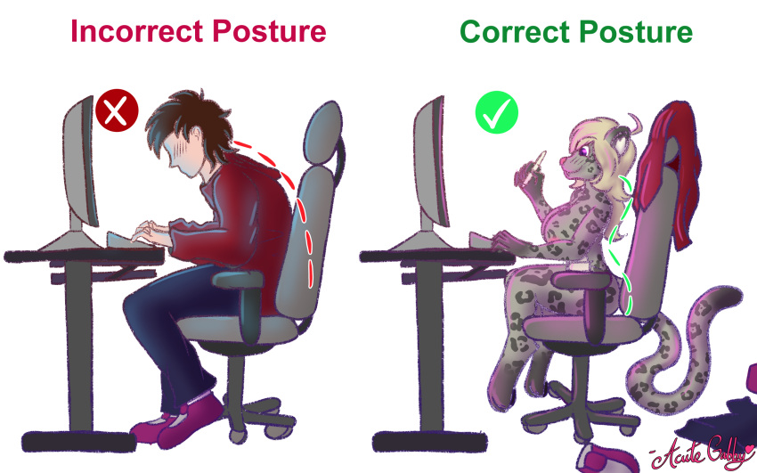 acutegabby breasts chair claws clothing computer domestic_cat don'tletyourmemesbememes drawing electronics eyes felid feline felis furniture hi_res invalid_tag mammal meme nipples nude pantherine paws pen posture sitting snow snow_leopard table tablet transformation