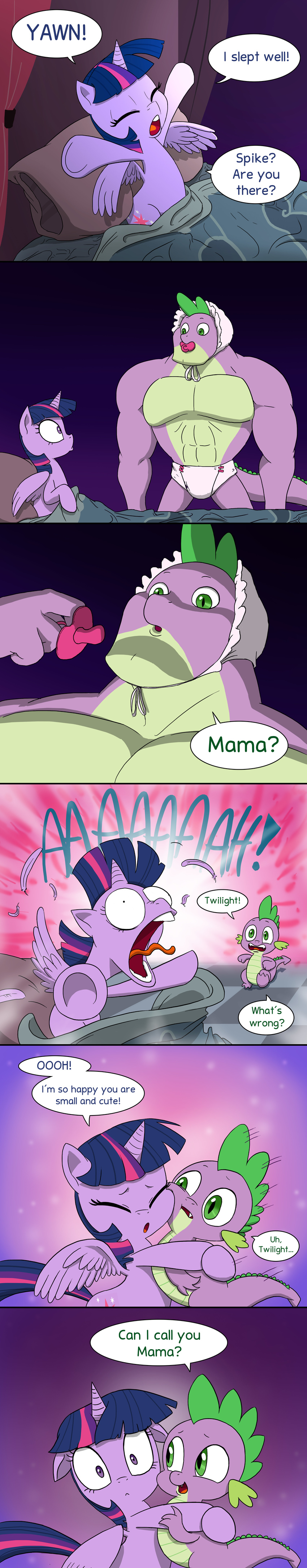 2015 comic dialogue doublewbrothers dragon english_text equine female feral friendship_is_magic horn humor male mammal my_little_pony spike_(mlp) text twilight_sparkle_(mlp) winged_unicorn wings