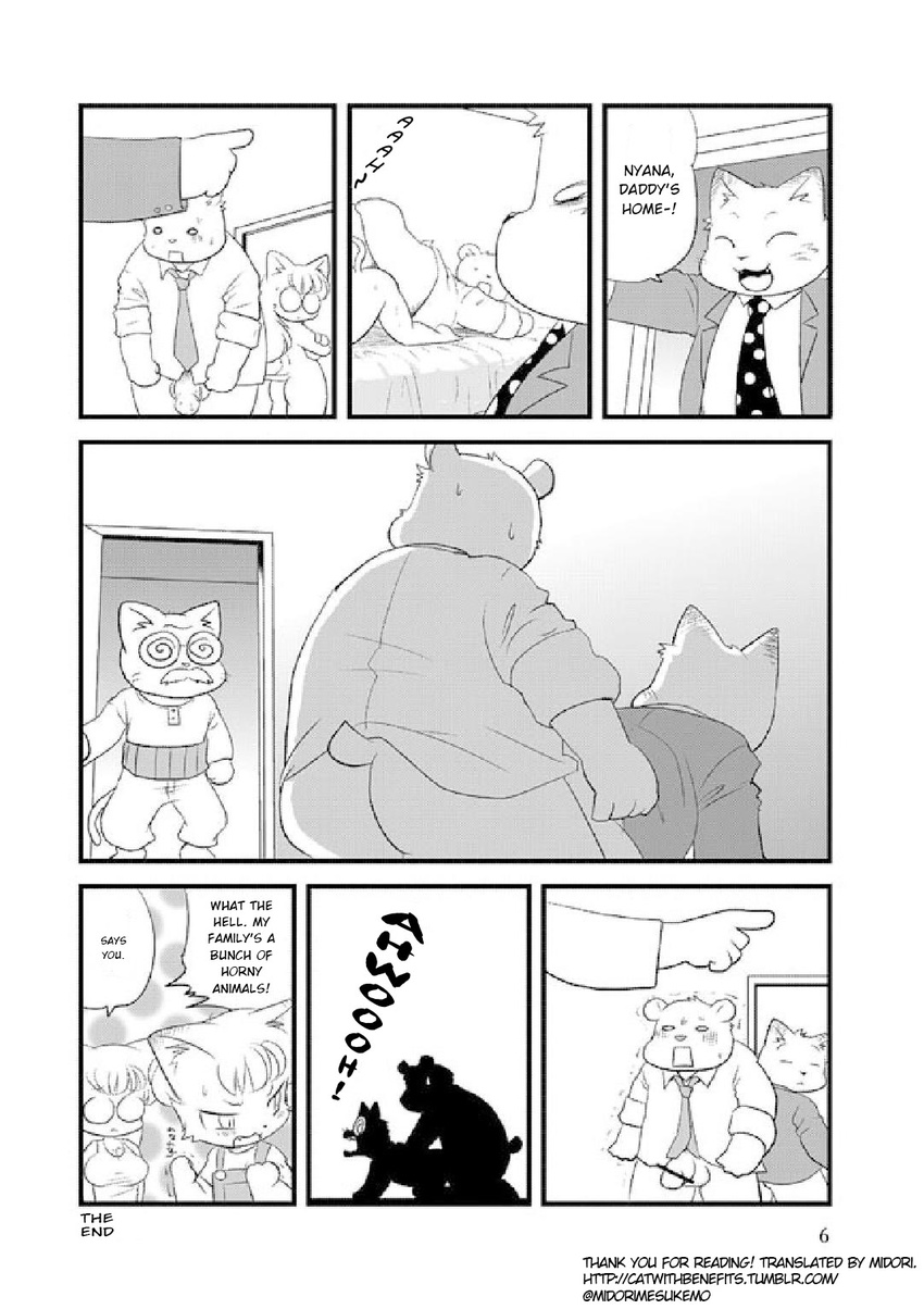 anal anal_penetration bear cat comic cub doujinshi english_text father feline grandfather home mammal mr._bear norihiko_tama nyana parent penetration penis sex student teacher text translated vaginal vaginal_penetration young