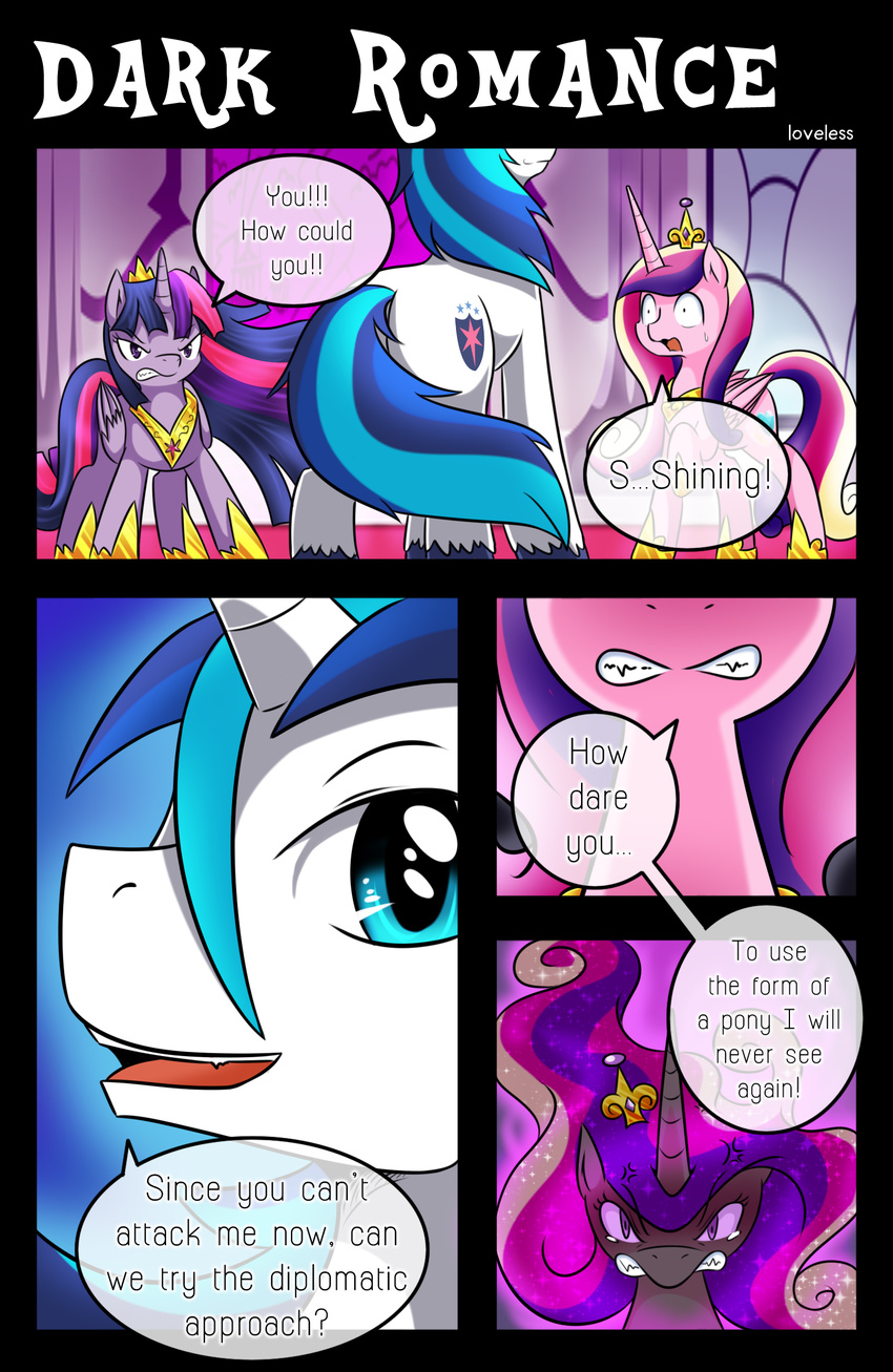 2015 comic english_text equine female feral friendship_is_magic horn male mammal my_little_pony princess_cadance_(mlp) queen_chrysalis_(mlp) shining_armor_(mlp) text twilight_sparkle_(mlp) unicorn vavacung
