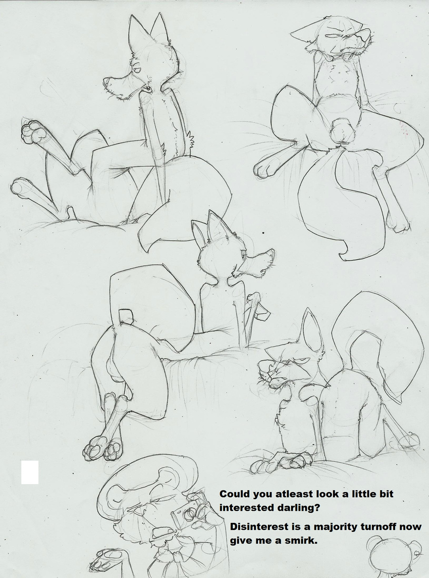 afrosoldier303 anus ass_up balls bear bed bored butt camera canine disinterest doodle flexible fox lying male male/male mammal on_back pad paws photo presenting sheath sketch skinny spreading whiskers wolf