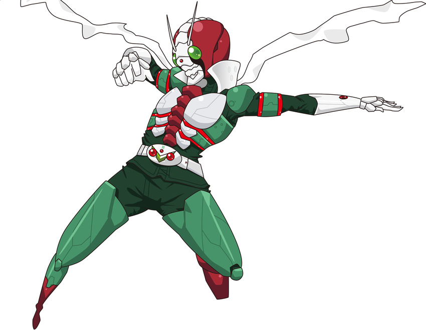 antennae belt kamen_rider kamen_rider_v3 kamen_rider_v3_(series) male_focus mirapedo scarf solo