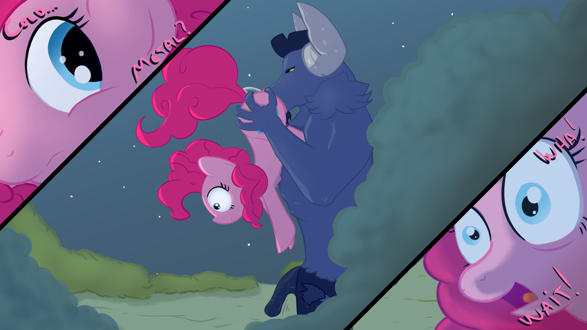 earth_pony equine female friendship_is_magic hair horse iron_will_(mlp) male male/female mammal my_little_pony myfriendsmustntknow nude penis pink_hair pinkie_pie_(mlp) pony restrained