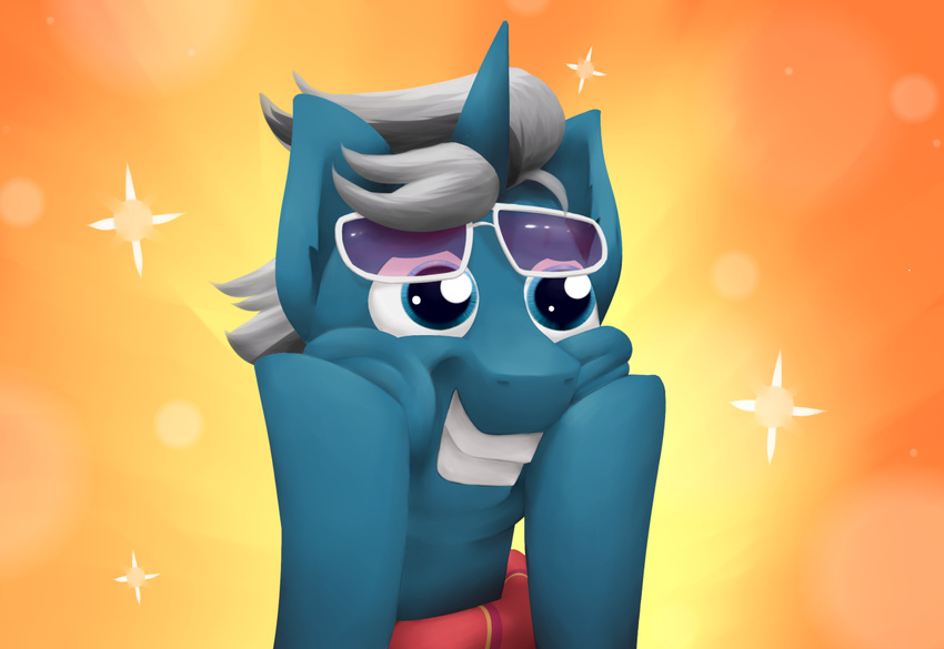 equine eyewear fashion_plate_(mlp) friendship_is_magic glasses horn mammal marsminer my_little_pony smile solo unicorn