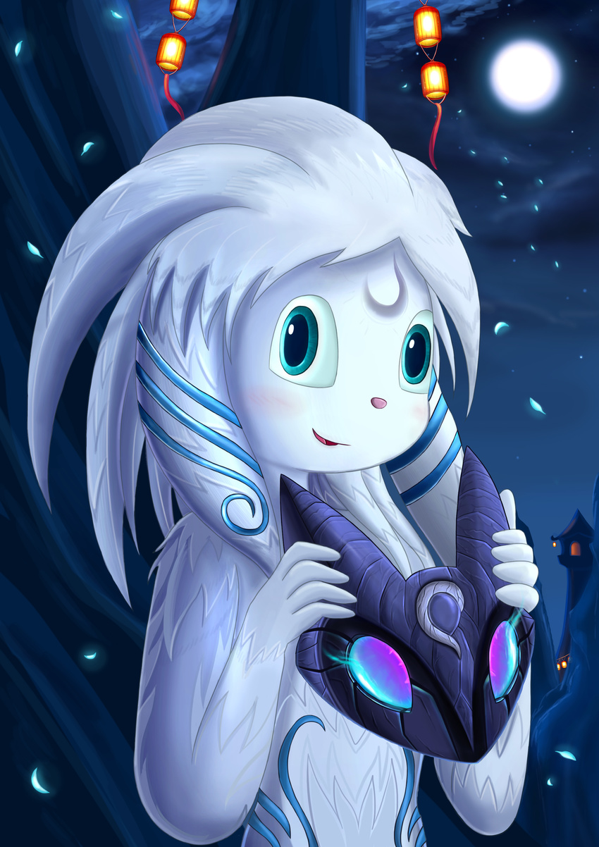 (lol) agious animals anthro caprine female kindred league_of_legends mammal moon sheep video_games