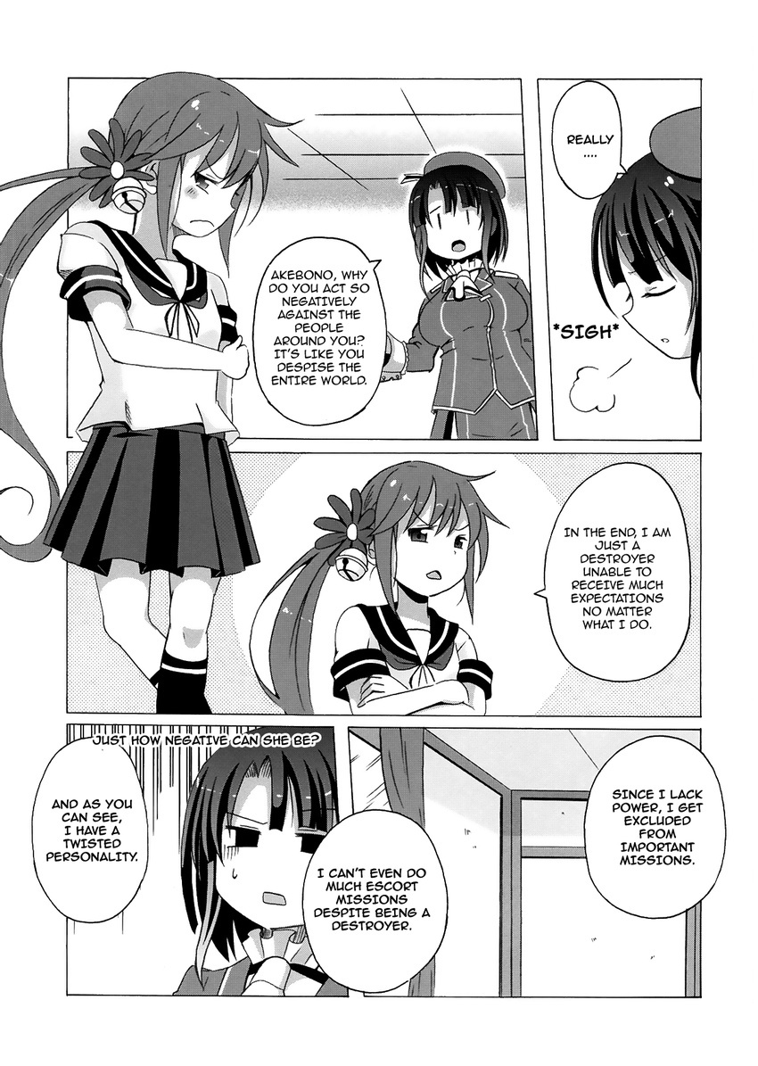 akebono_(kantai_collection) bell beret comic doujinshi flower gloves greyscale hair_bell hair_flower hair_ornament hard_translated hat highres jingle_bell kantai_collection military military_uniform monochrome multiple_girls school_uniform serafuku shino_(ponjiyuusu) sigh takao_(kantai_collection) translated uniform