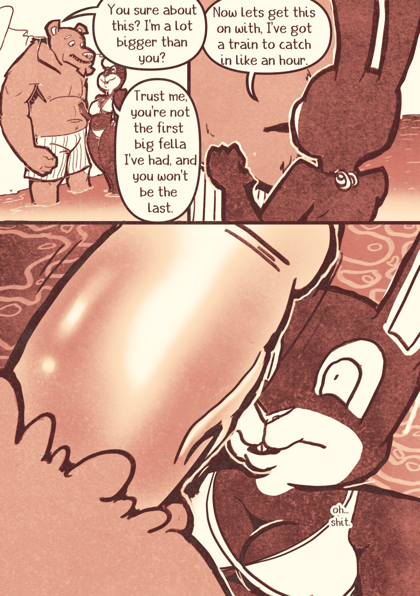absurd_res bunnie_and_the_bear comic english_text furry hi_res nsfw nsfw_comic nsfwart public public_sex sex text