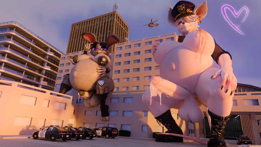 2025 3d_(artwork) absurd_res aircraft anonymousfm anthro areola balls belly big_areola big_balls big_belly big_breasts big_nipples big_penis bodily_fluids breasts building car clothing cum digital_media_(artwork) disney duo erection fur genital_fluids genitals grey_body grey_fur hair helicopter herm hi_res huge_balls huge_belly huge_breasts huge_penis humanoid_genitalia humanoid_penis hyper hyper_belly hyper_genitalia hyper_penis hyper_pregnancy intersex intersex/intersex judy_hopps lactating lagomorph leaking_cum leaking_milk leporid looking_at_viewer macro mammal milk motor_vehicle murid murine navel nipples nude officer_flint_(foresttherotten) open_mouth outside penis police police_car police_uniform police_vehicle pregnant pregnant_anthro pregnant_intersex puffy_areola puffy_nipples rabbit rat rodent skyscraper smile source_filmmaker_(artwork) tail thick_thighs uniform vehicle warfare_flint white_body white_fur zootopia