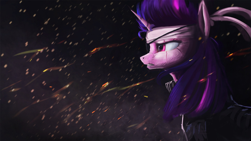 clothing equine eye_patch eyewear female feral friendship_is_magic hair horn mammal metal_gear multicolored_hair my_little_pony paperdrop solo twilight_sparkle_(mlp) unicorn video_games wallpaper