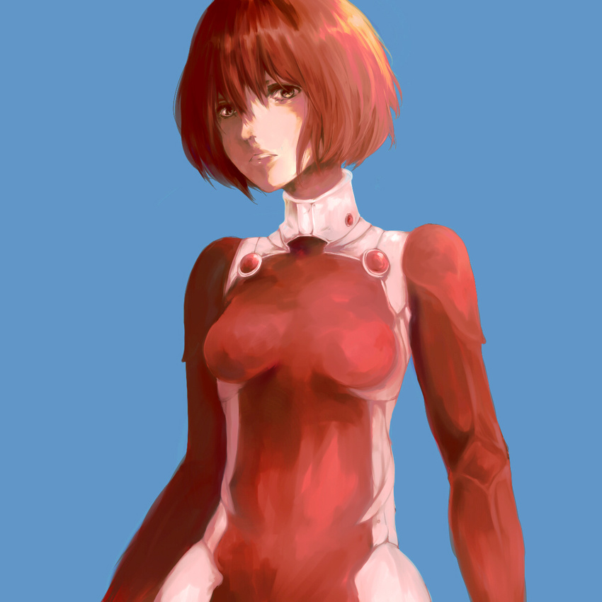 all_you_need_is_kill bodysuit breasts highres red_hair rita_vrataski short_hair shu_(iristree) small_breasts solo upper_body