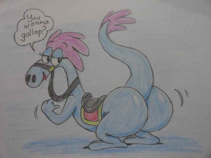 big_butt butt disney jpp looking_at_viewer mammal solo sylvia wander_over_yonder