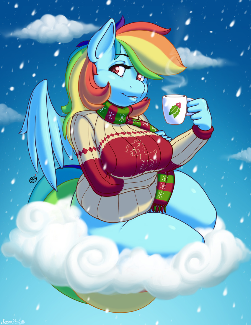 2015 absurd_res anthro big_breasts breasts clothing daxzor equine female friendship_is_magic hi_res mammal my_little_pony pegasus rainbow_dash_(mlp) solo sweater wings