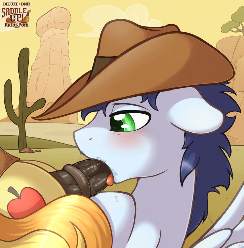 &lt;3 &lt;3_eyes animal_genitalia balls braeburn_(mlp) earth_pony equine erection fellatio feral friendship_is_magic horse horsecock male male/male mammal my_little_pony oral pegasus penis pony ratofdrawn sex soarin_(mlp) wings wonderbolts_(mlp)