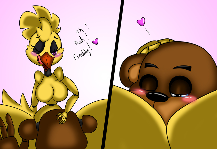 animatronic at avian bear bird chica chica_(fnaf) chicken fazbear female female/female five five_nights_at_freddy's five_nights_at_freddy's_2 five_nights_at_freddy's_3 freddy freddy's freddy_(fnaf) invalid_tag machine male male/female mammal nights nude robot sex video_games