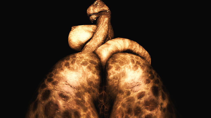 argonian big_breasts breasts bubble_butt butt cgi digital_media_(artwork) female knightthewolfal lizzard looking_at_viewer nipples pussy scalie skyrim solo source_filmmaker teeth the_elder_scrolls video_games wide_hips