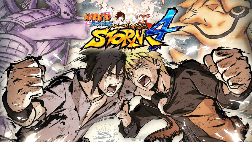 2boys battle black_hair blonde_hair blue_eyes bruise dirty fight fighting fists forehead_protector fox injury kurama_(naruto) logo monster multiple_boys naruto naruto_shippuuden official_art punk purple_eye red_eye rinnegan sharingan short_hair spiked_hair spoilers uchiha_sasuke uzumaki_naruto whiskers