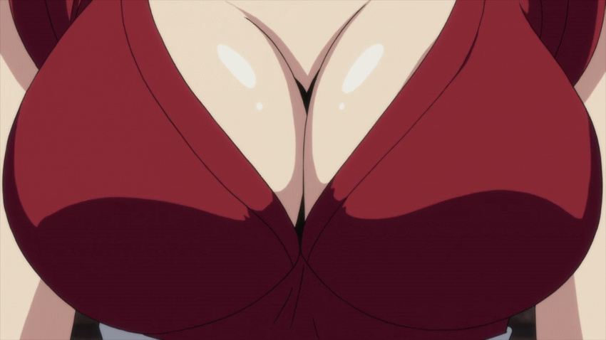 animated animated_gif bounce bouncing_breasts breasts cleavage female huge_breasts japanese_clothes kimono large_breasts manyuu_chifusa manyuu_hikenchou solo