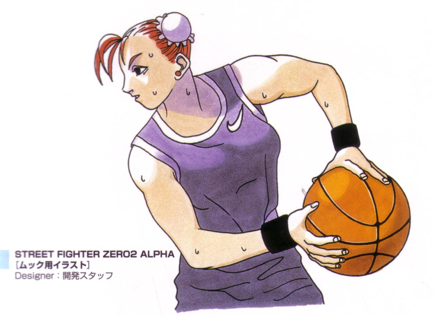 90's 90's basketball capcom chun-li double_bun earring nike street_fighter sweat