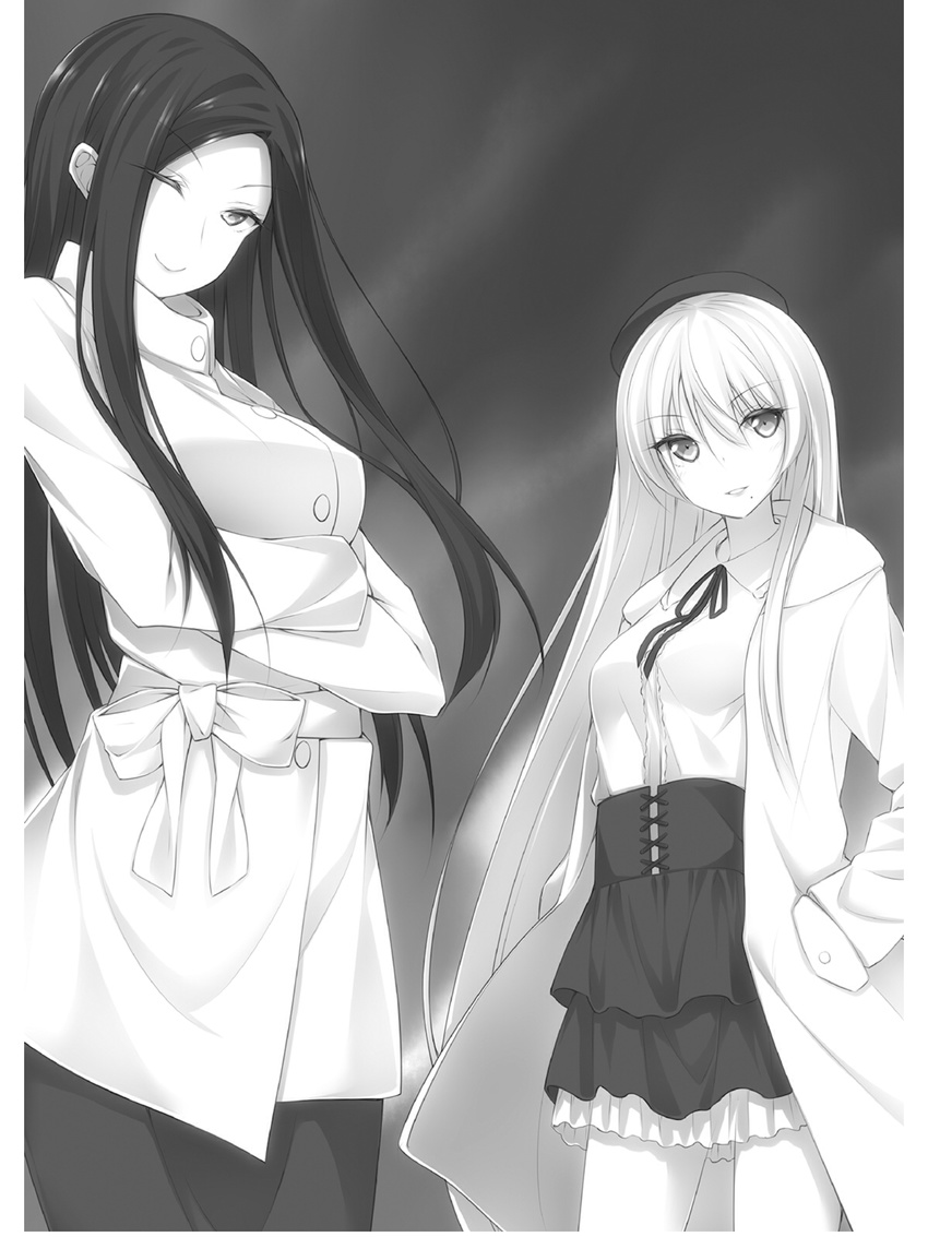 kisaki_ena luna_lia mahou_sensou monochrome tagme