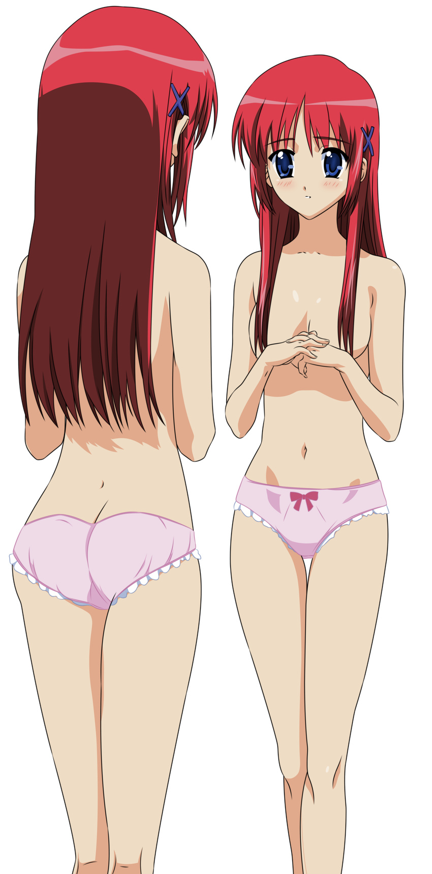 ass da_capo da_capo_(series) pantsu shirakawa_kotori topless transparent_png vector_trace