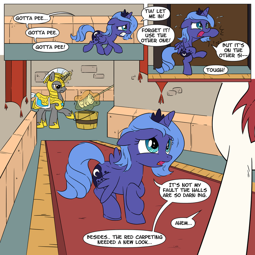 comic english_text equine faust fausticorn female feral friendship_is_magic group hi_res horn horse lauren lauren_faust male mammal my_little_pony pony princess_celestia_(mlp) princess_luna_(mlp) sketchyjackie text winged_unicorn wings