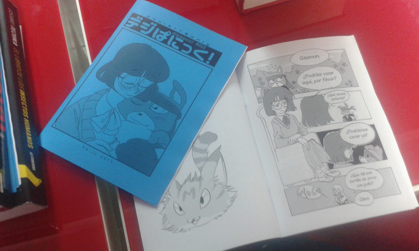 comic digimon doujinshi fanzine female gaomon hi_res human kaiju male mammal miragegaogamon park(autor) parody podrido(author) yogur
