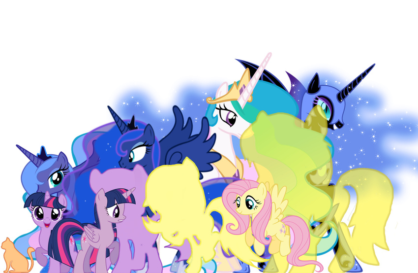fluttershy_(mlp) friendship_is_magic group hi_res my_little_pony nightmare_moon_(mlp) princess_celestia_(mlp) princess_luna_(mlp) twilight_sparkle_(mlp)