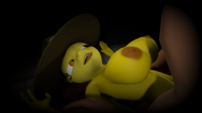 3d_(artwork) bed bed_room big_breasts breasts cgi dark_room digital_media_(artwork) equine friendship_is_magic hat horse ipwnd lights lying mammal military missionary_position my_little_pony nipples on_back open_mouth pegasus pony sex smile source_filmmaker spitfire_(mlp) tongue tongue_out wings wonderbolts_(mlp)