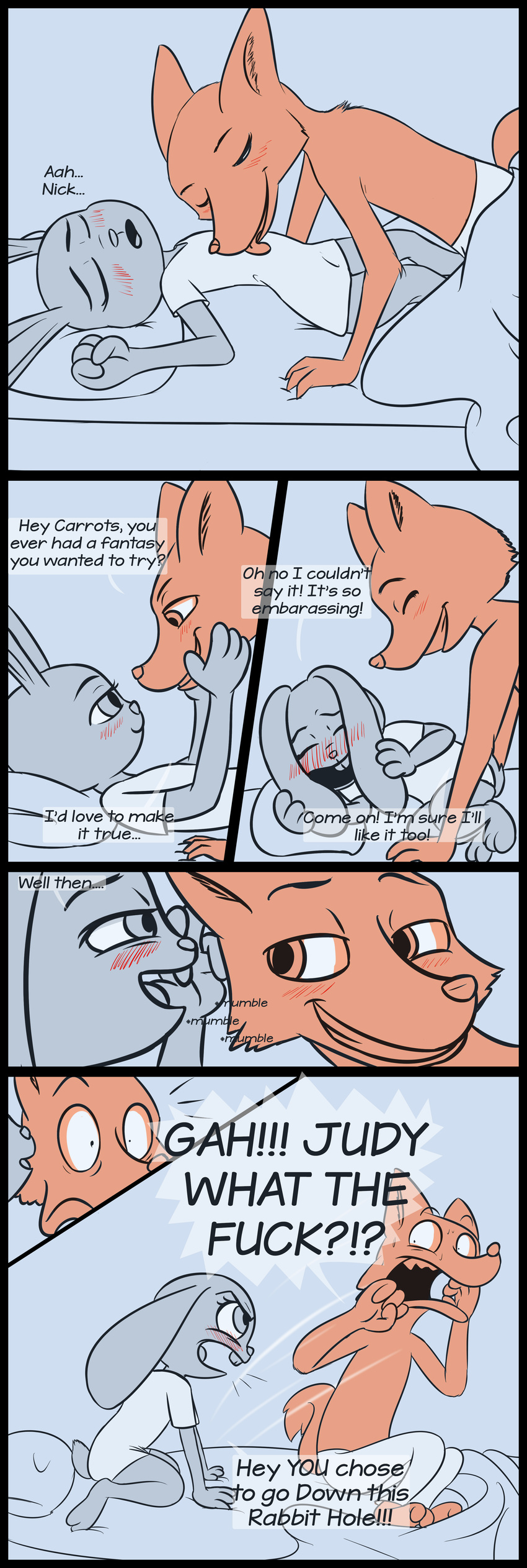 absurd_res blush canine comic disney duo embarrassed female fox hi_res humor invalid_tag judy_hopps lagomorph licking male male/female mammal nick_wilde predator/prey rabbit romantic_couple tongue tongue_out vinoda zootopia