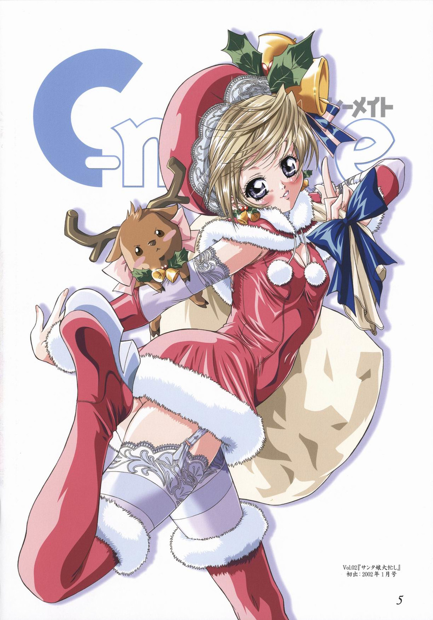 christmas doudai_shouji tagme thigh-highs