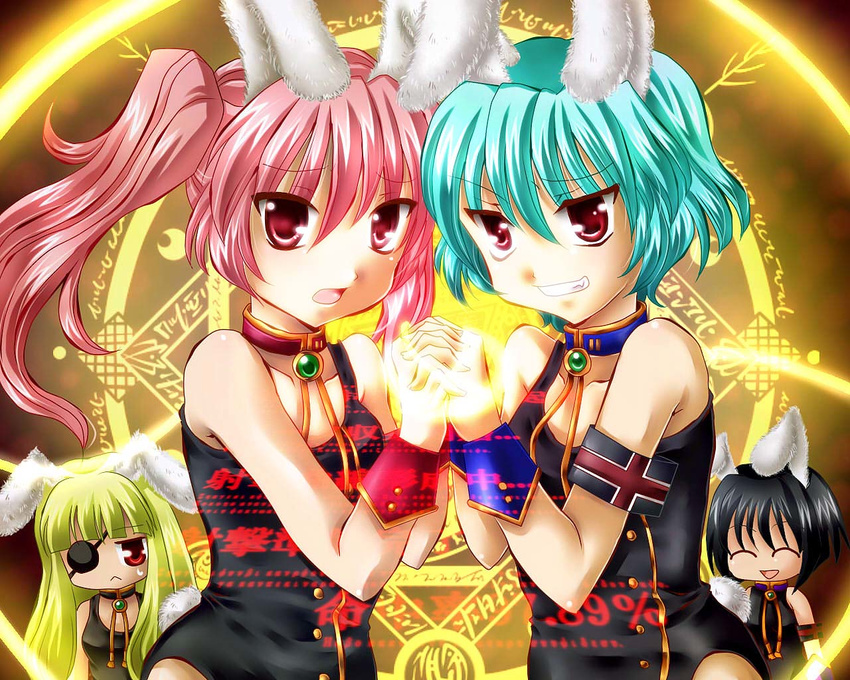 animal_ears bunny_ears eyepatch jpeg_artifacts miton39 siesta_00 siesta_410 siesta_45 siesta_556 umineko_no_naku_koro_ni wallpaper