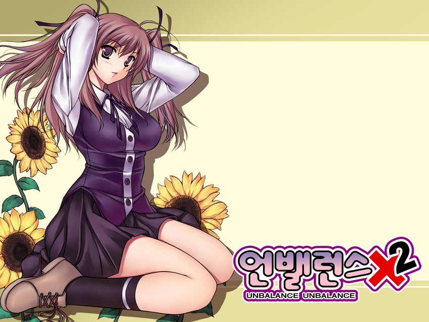 ha_ji-soo lee_soo-hyon seifuku unbalance_x_unbalance wallpaper