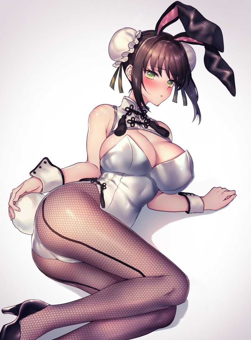 animal_ears ass bunny_ears bunny_girl cameltoe cleavage fishnets heels pantyhose tail