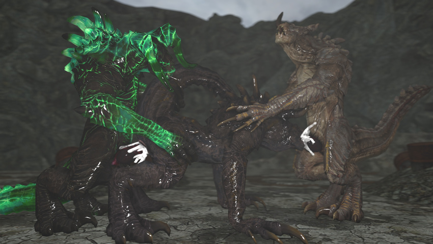 3d_(artwork) anal animated butt cum deathclaw digital_media_(artwork) fallout fellatio filmmaker game_(disambiguation) group group_sex horny invalid_tag lizard male male/male monster nswf oral orgy penis poster reptile scalie sex source source_filmmaker video_games xkax