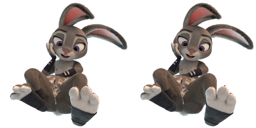 2016 3d_(artwork) after_sex breasts cross_eye_stereogram cum cum_in_pussy cum_inside digital_media_(artwork) disney female fur grey_fur judy_hopps lagomorph long_ears machv99 mammal nipples nude purple_eyes pussy rabbit simple_background solo stereogram zootopia